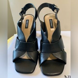 Nine West slingback block heel.